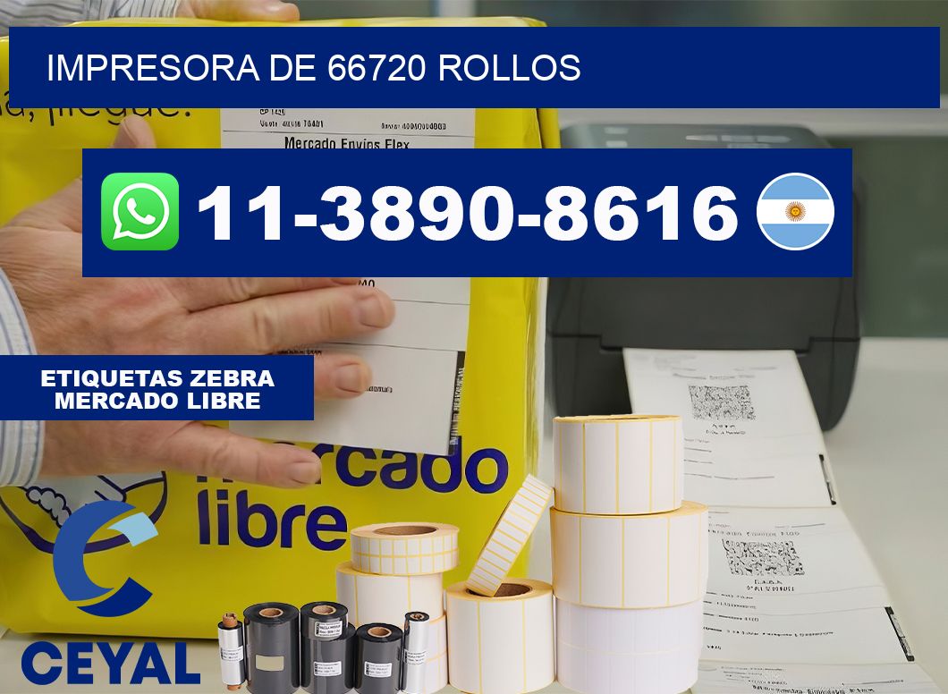 impresora de 66720 rollos