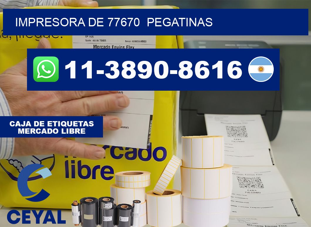 impresora de 77670  pegatinas