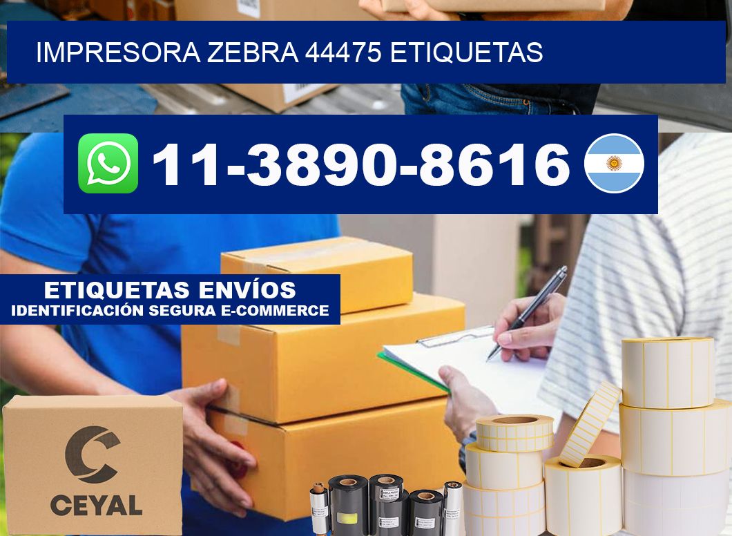impresora zebra 44475 etiquetas