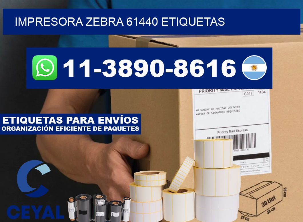 impresora zebra 61440 etiquetas