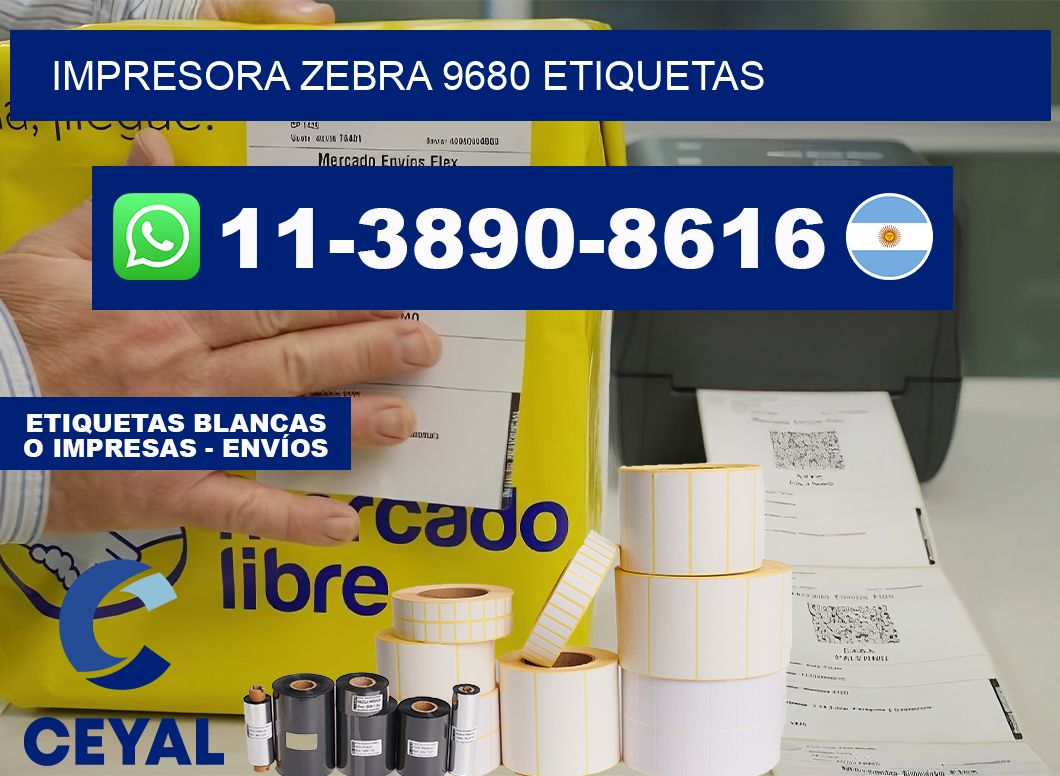 impresora zebra 9680 etiquetas