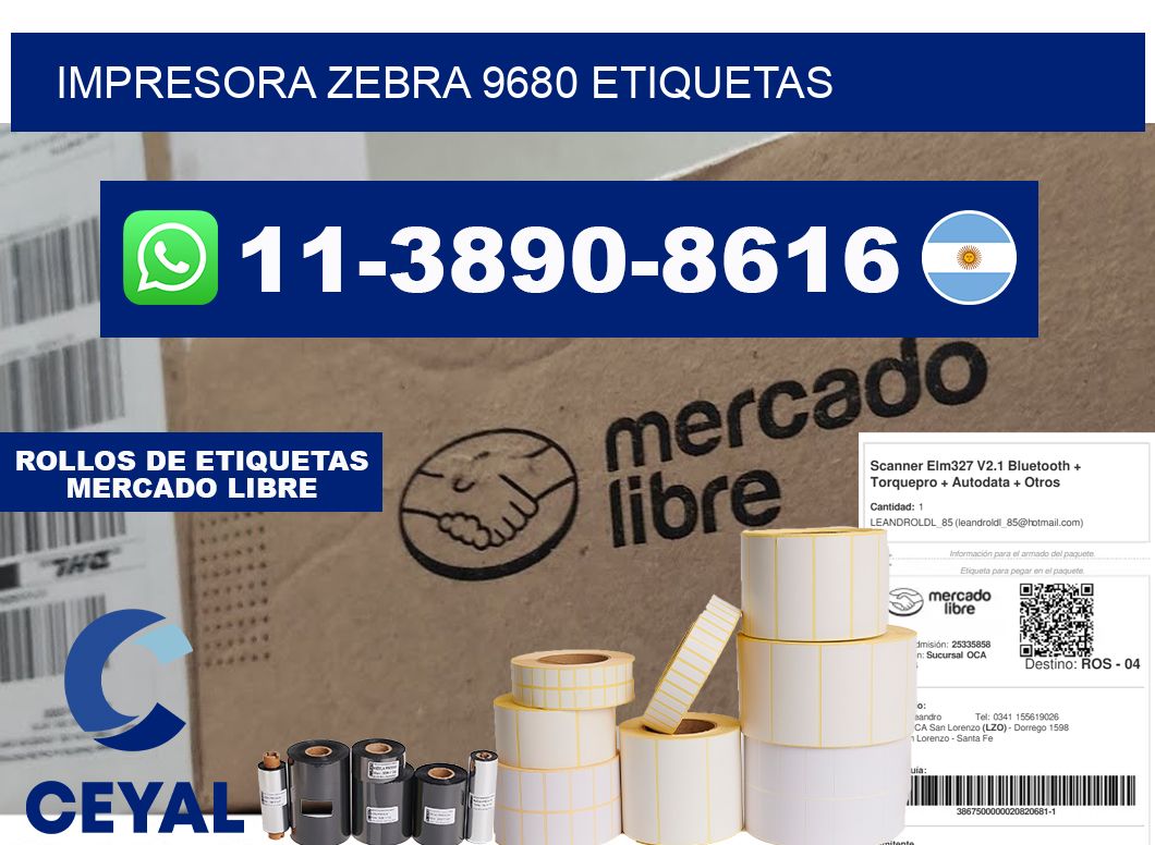 impresora zebra 9680 etiquetas