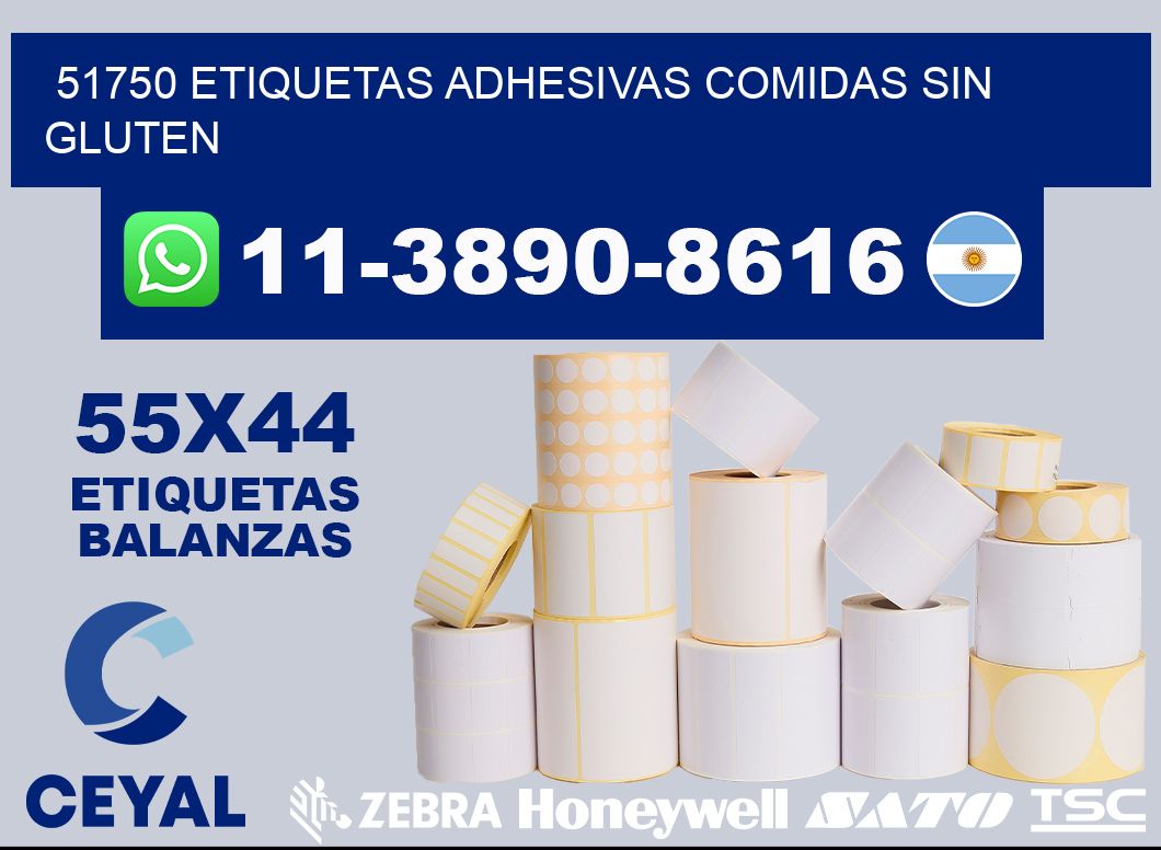 51750 etiquetas adhesivas comidas sin gluten