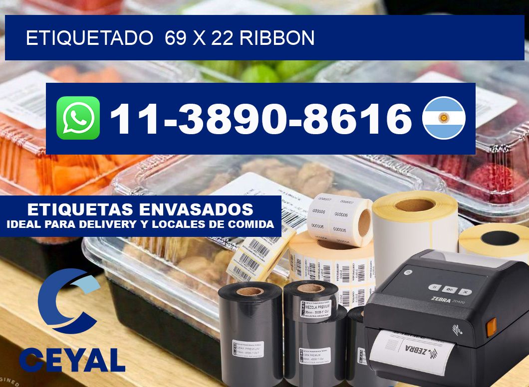 Etiquetado  69 x 22 ribbon