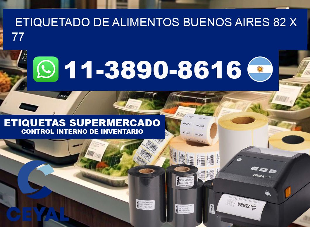 Etiquetado de alimentos buenos aires 82 x 77