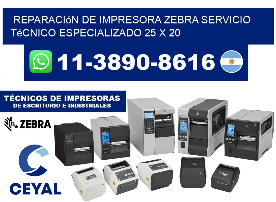 Reparación de Impresora Zebra Servicio Técnico Especializado 25 x 20