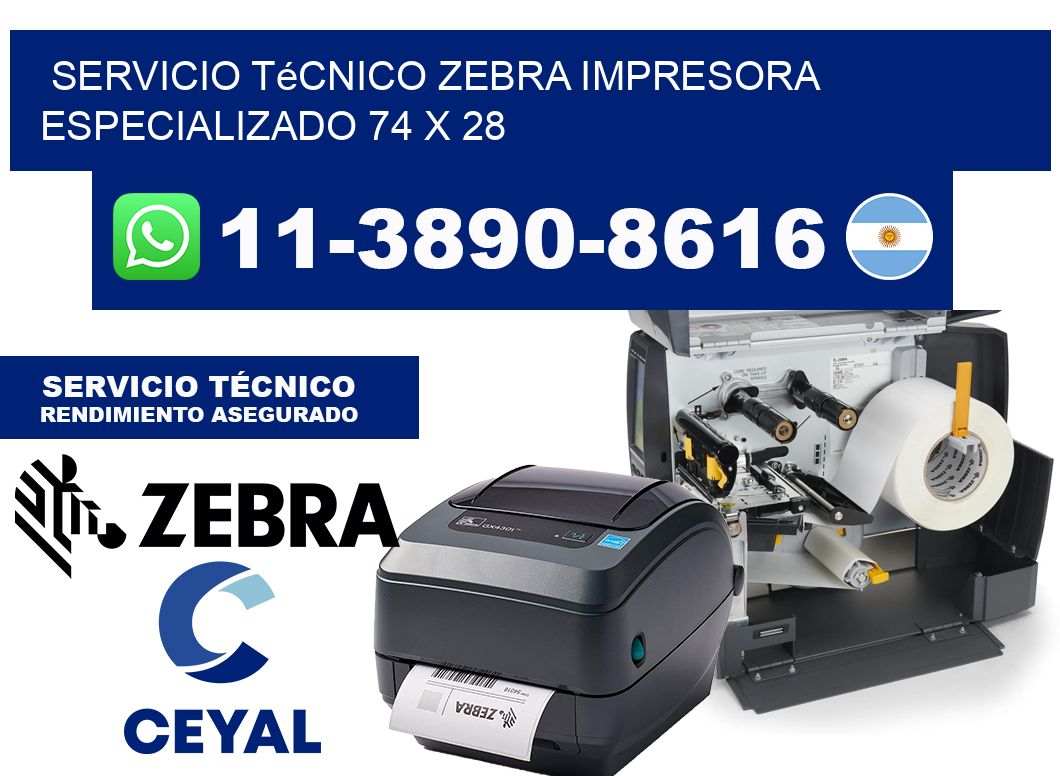 Servicio Técnico Zebra Impresora Especializado 74 x 28