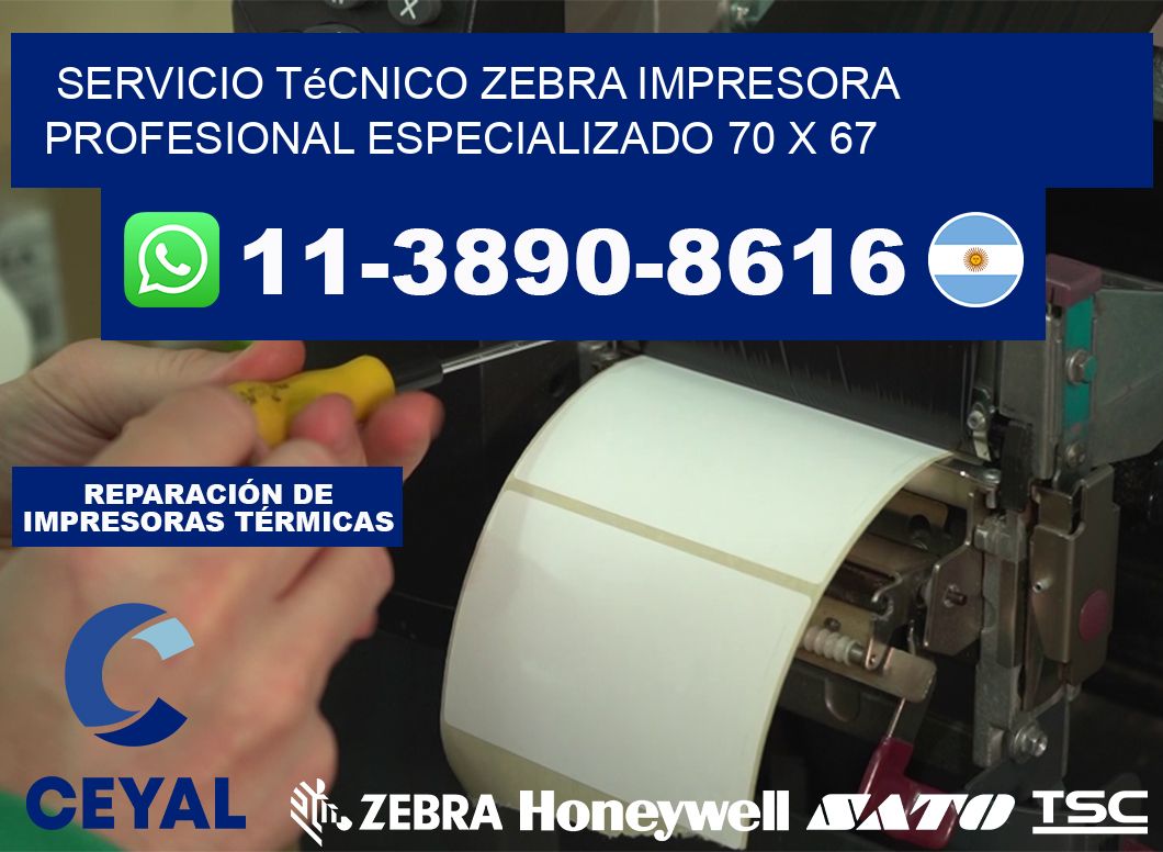Servicio Técnico Zebra Impresora Profesional Especializado 70 x 67