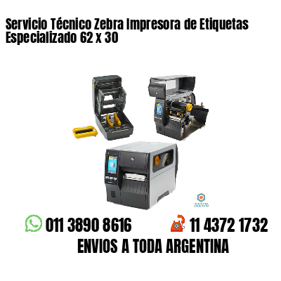 Servicio Técnico Zebra Impresora de Etiquetas Especializado 62 x 30