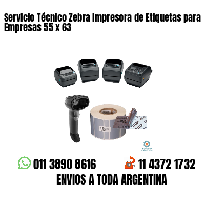 Servicio Técnico Zebra Impresora de Etiquetas para Empresas 55 x 63