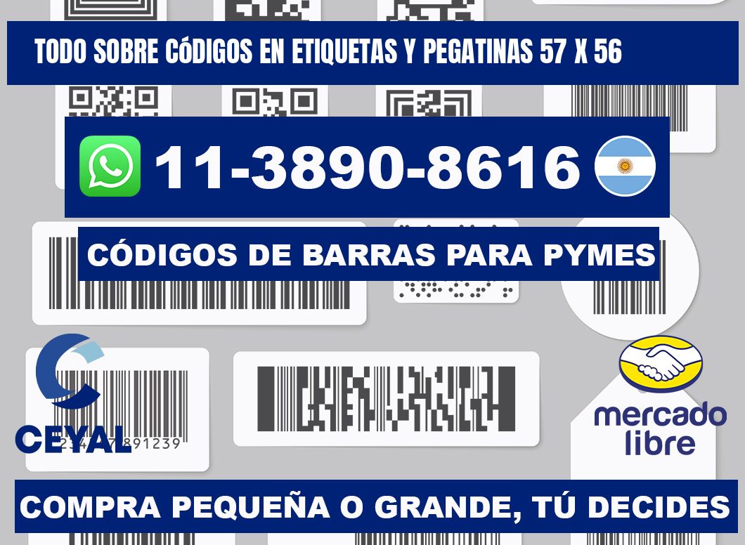 Todo sobre códigos en etiquetas y pegatinas 57 x 56