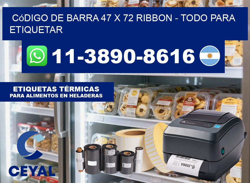código de barra 47 x 72 ribbon – Todo para Etiquetar