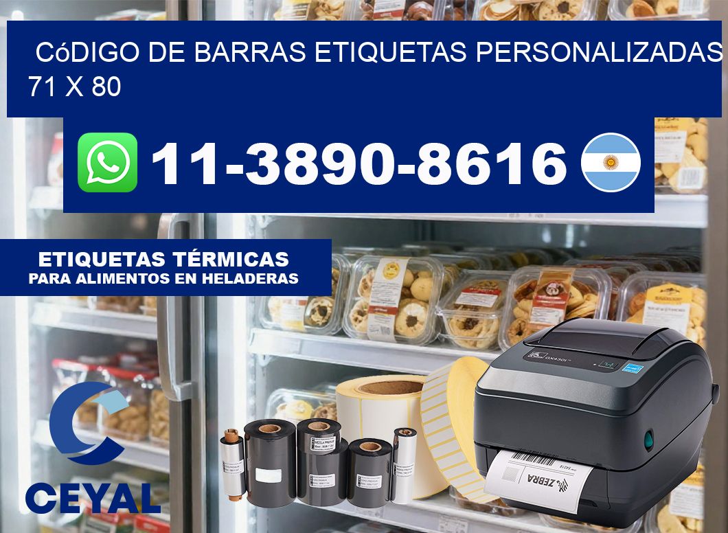 código de barras etiquetas personalizadas 71 x 80