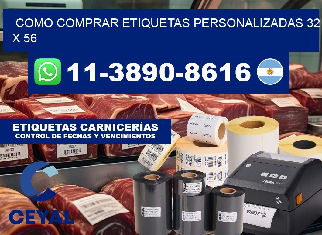 como comprar etiquetas personalizadas 32 x 56