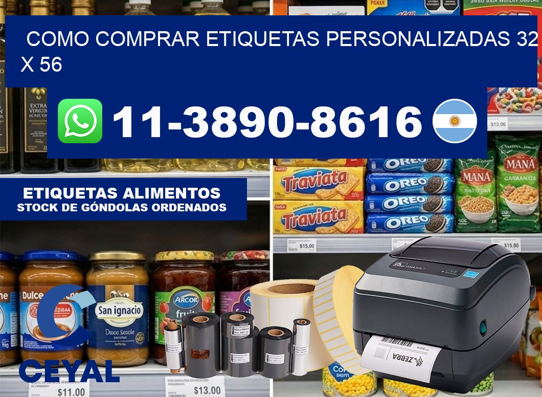 como comprar etiquetas personalizadas 32 x 56