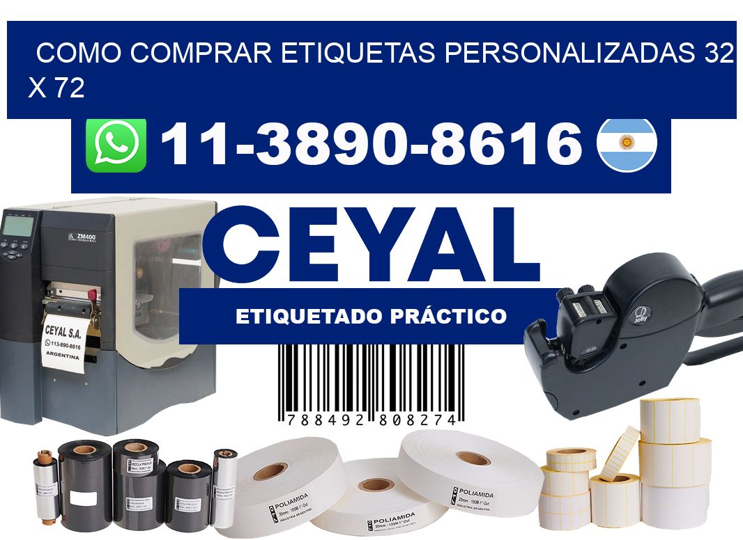 como comprar etiquetas personalizadas 32 x 72