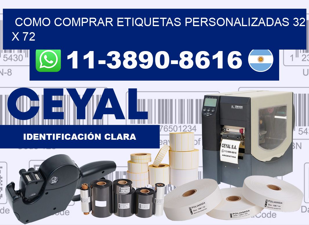 como comprar etiquetas personalizadas 32 x 72