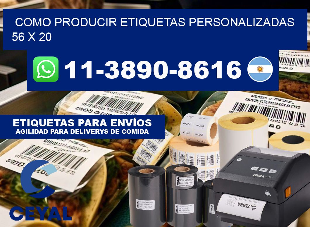como producir etiquetas personalizadas 56 x 20