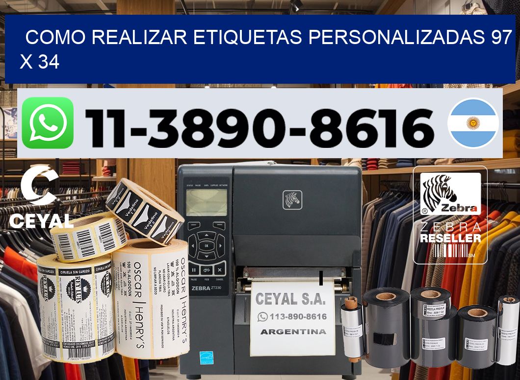 como realizar etiquetas personalizadas 97 x 34