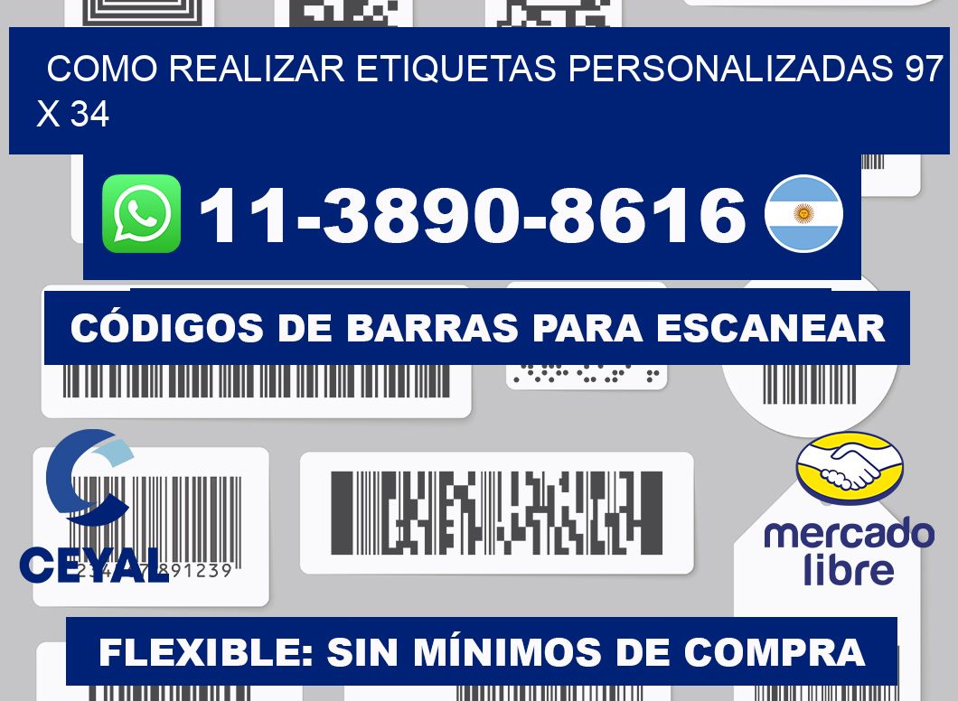 como realizar etiquetas personalizadas 97 x 34
