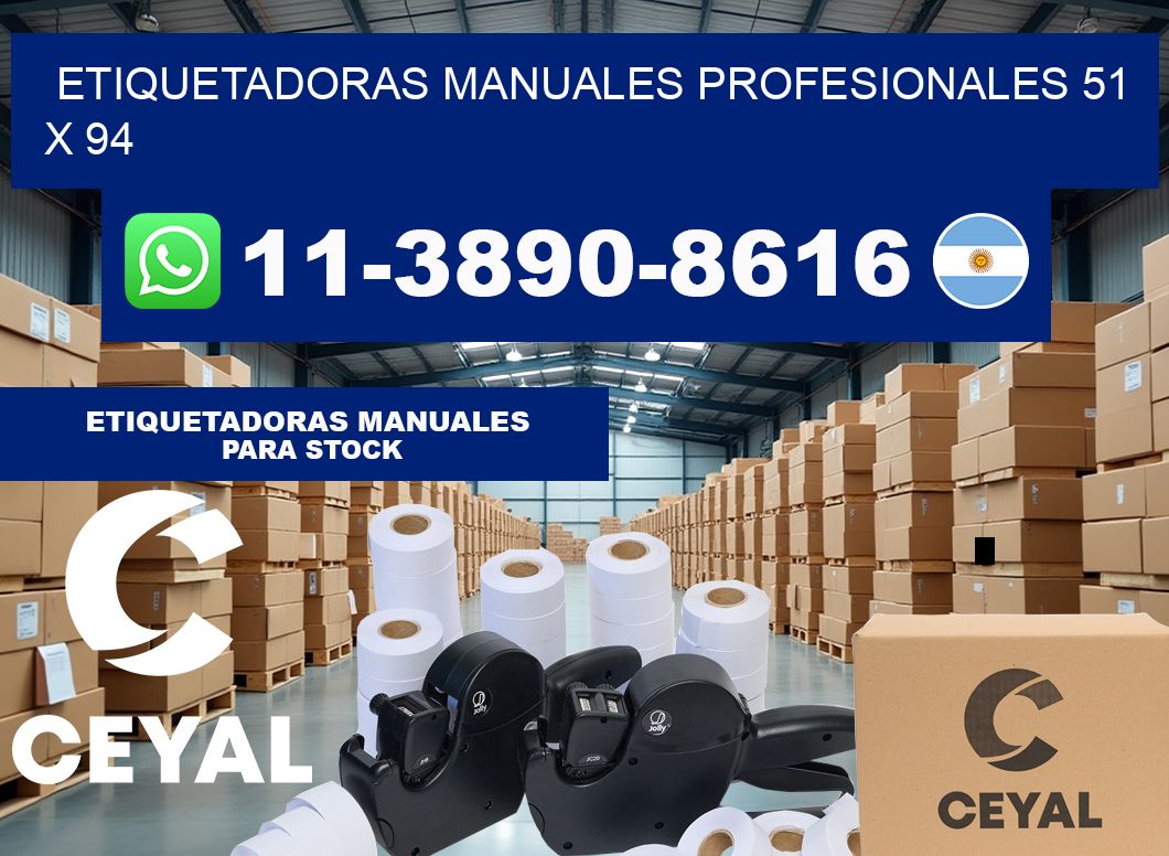 etiquetadoras manuales profesionales 51 x 94