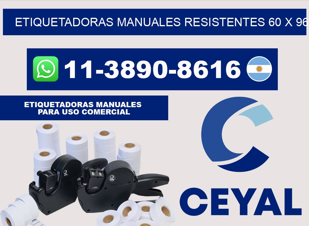 etiquetadoras manuales resistentes 60 x 96