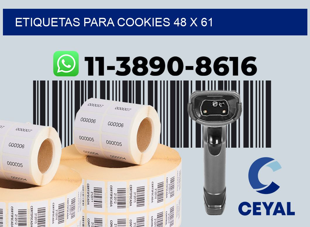 etiquetas para Cookies 48 x 61