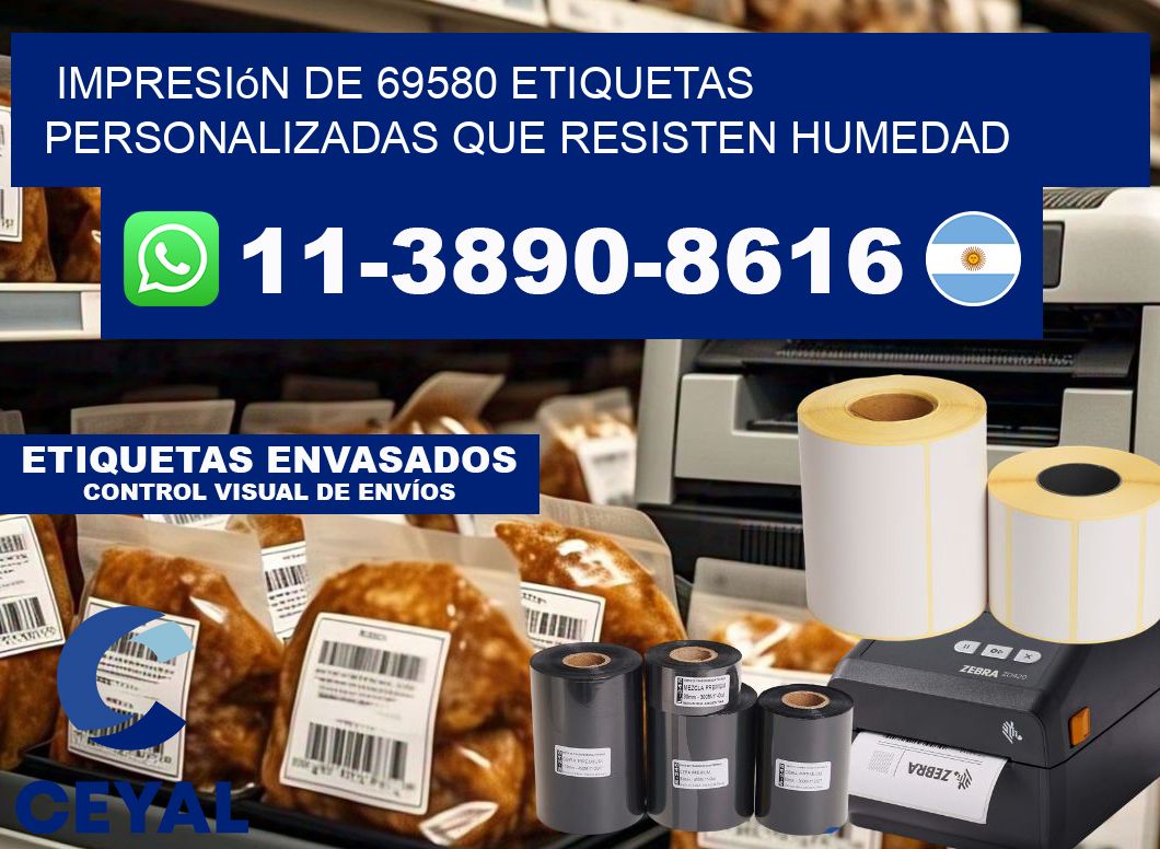 impresión de 69580 etiquetas personalizadas que resisten humedad