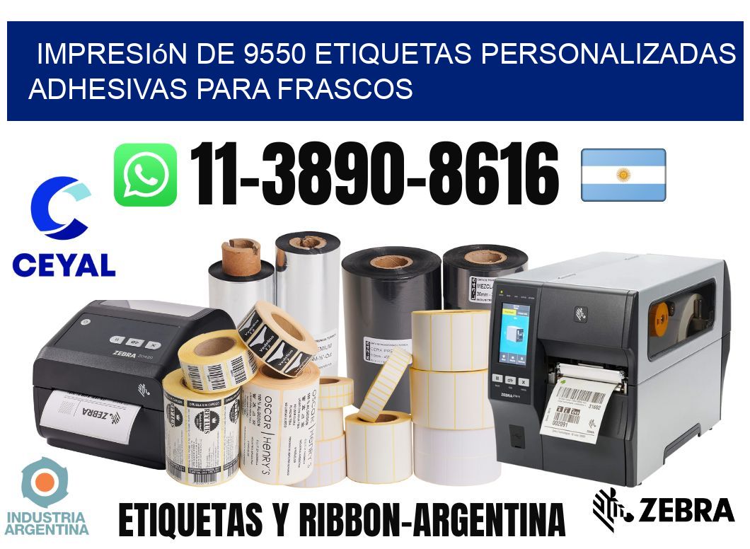 impresión de 9550 etiquetas personalizadas adhesivas para frascos