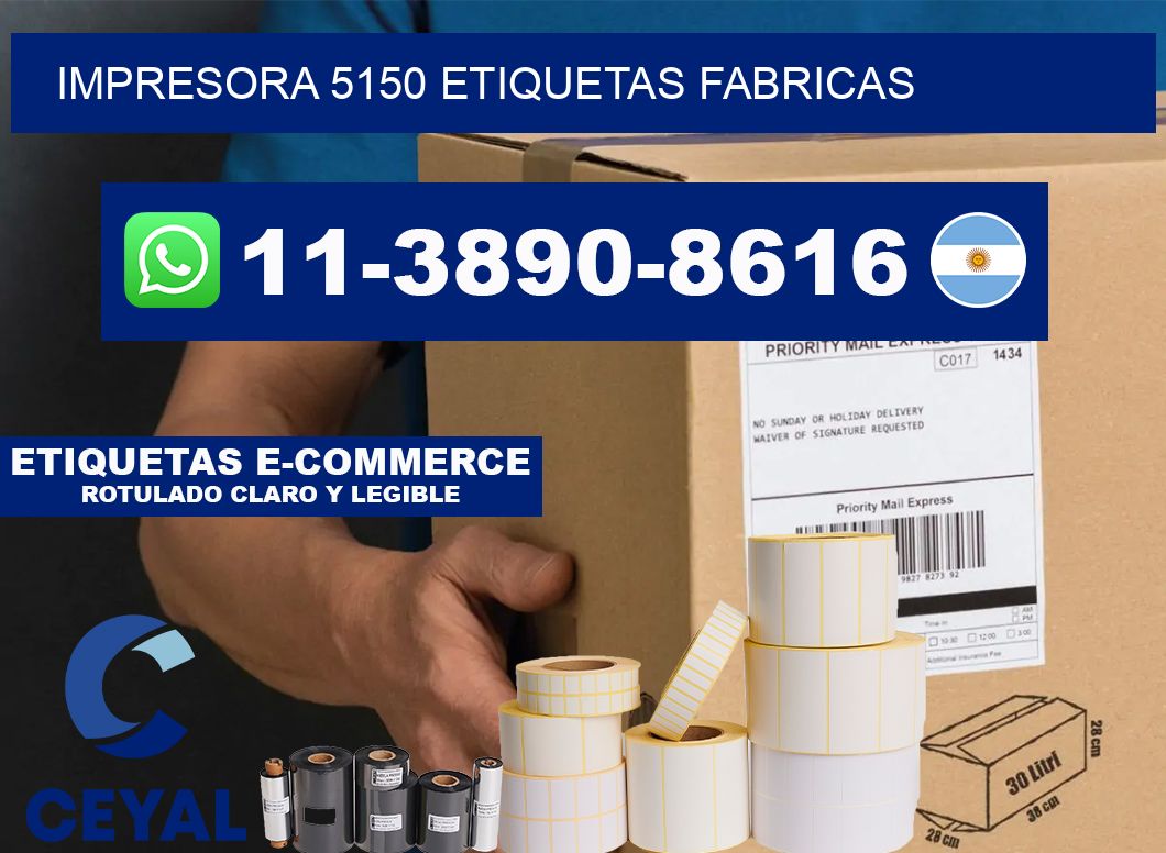 impresora 5150 etiquetas fabricas