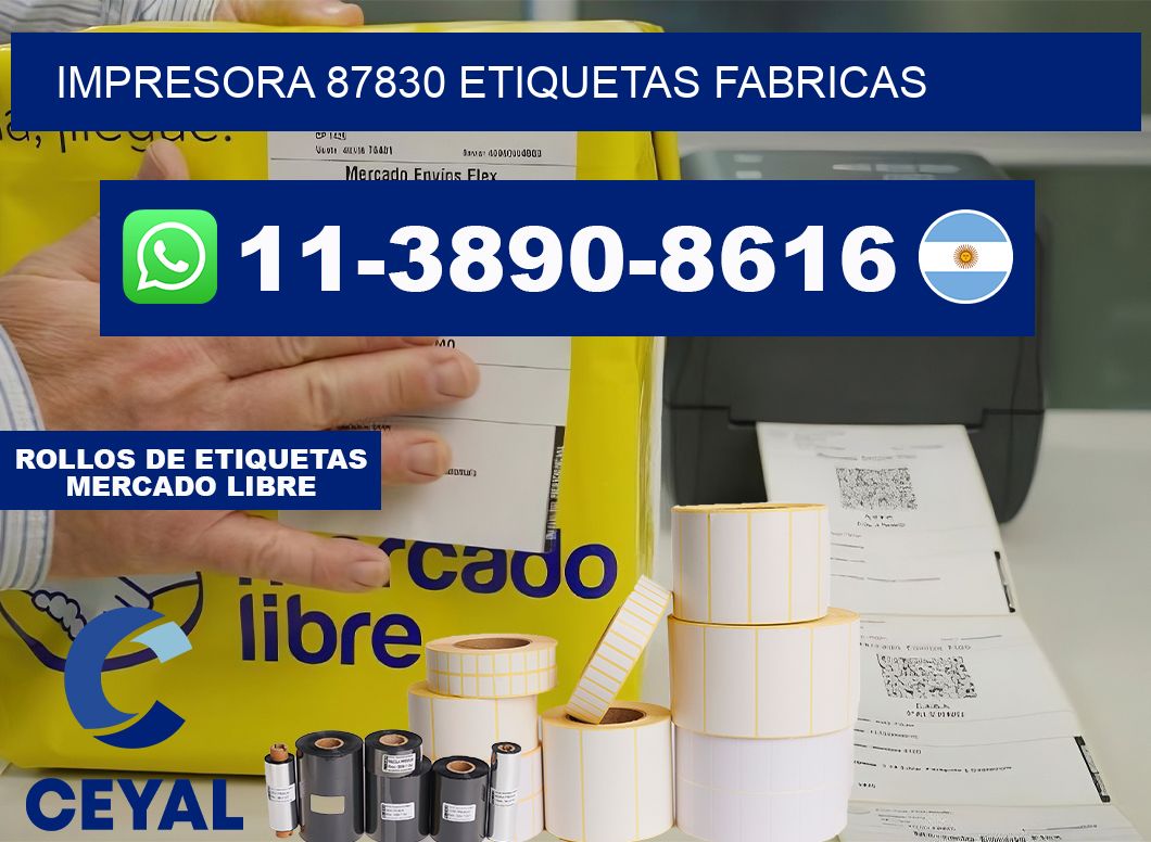 impresora 87830 etiquetas fabricas