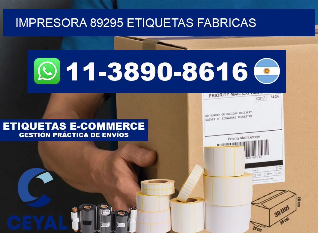 impresora 89295 etiquetas fabricas