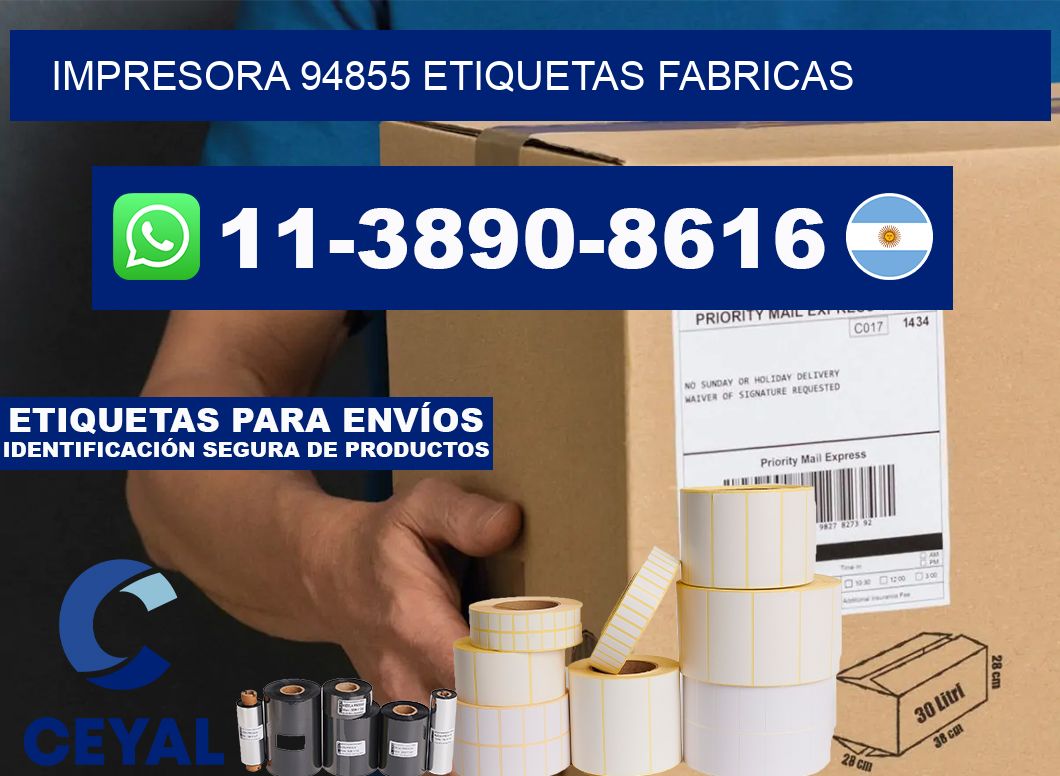 impresora 94855 etiquetas fabricas