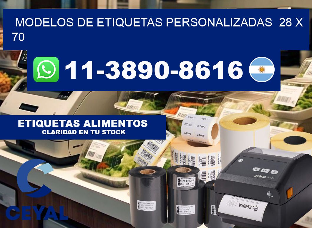 modelos de etiquetas personalizadas 28 x 70