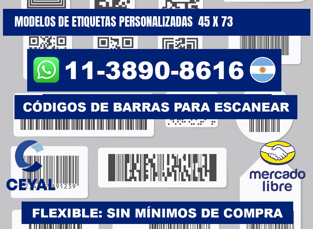 modelos de etiquetas personalizadas  45 x 73