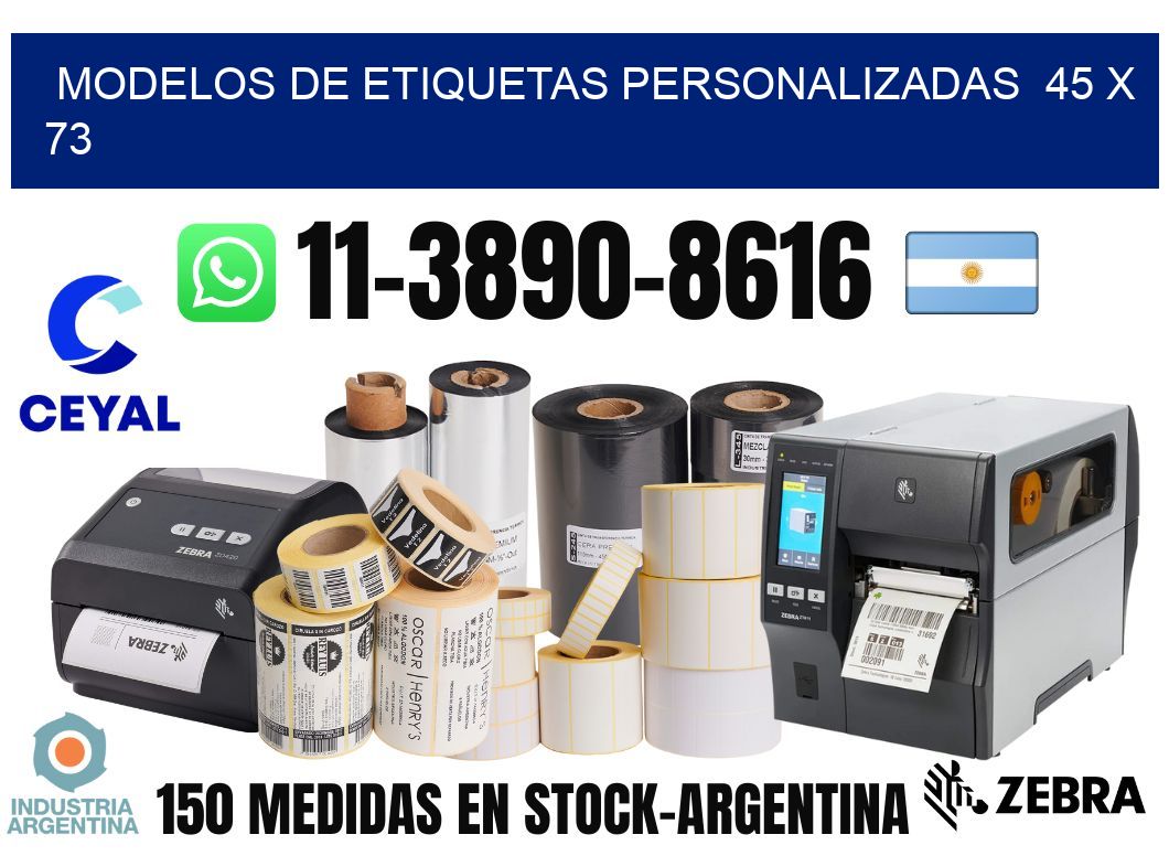 modelos de etiquetas personalizadas  45 x 73