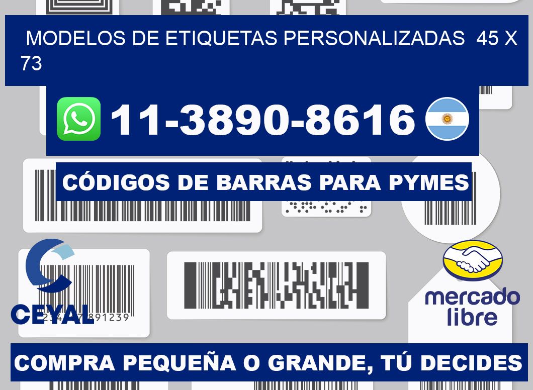 modelos de etiquetas personalizadas  45 x 73