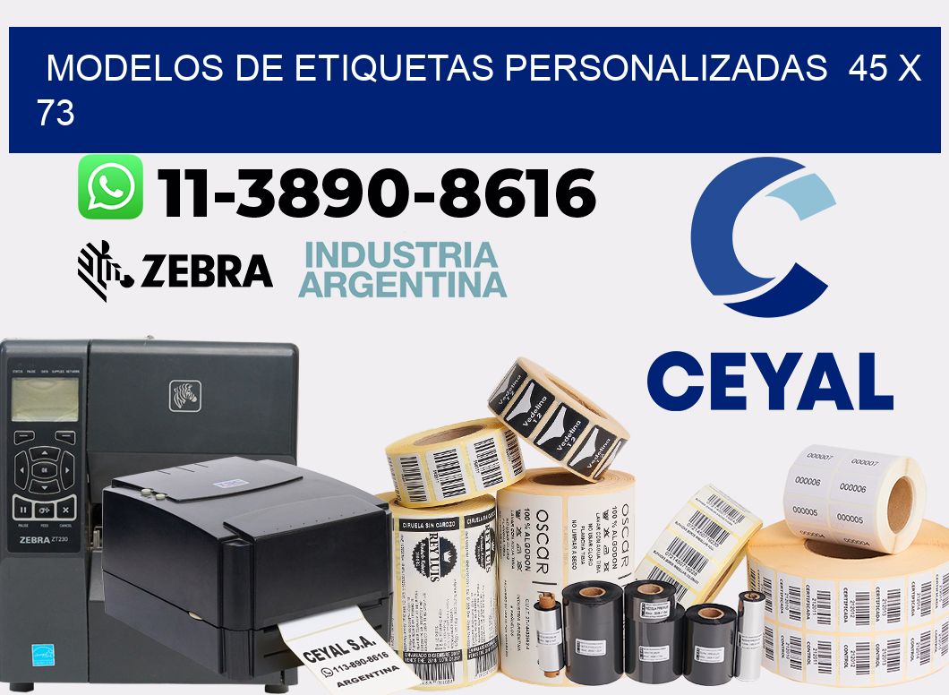 modelos de etiquetas personalizadas  45 x 73