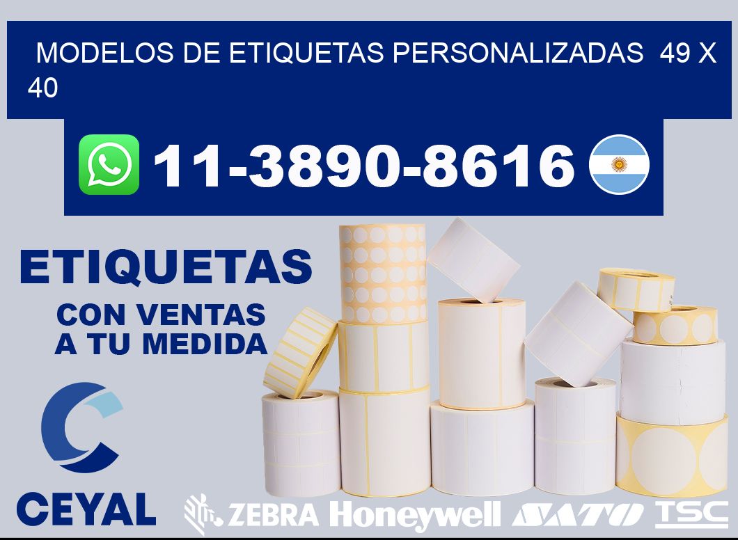 modelos de etiquetas personalizadas  49 x 40
