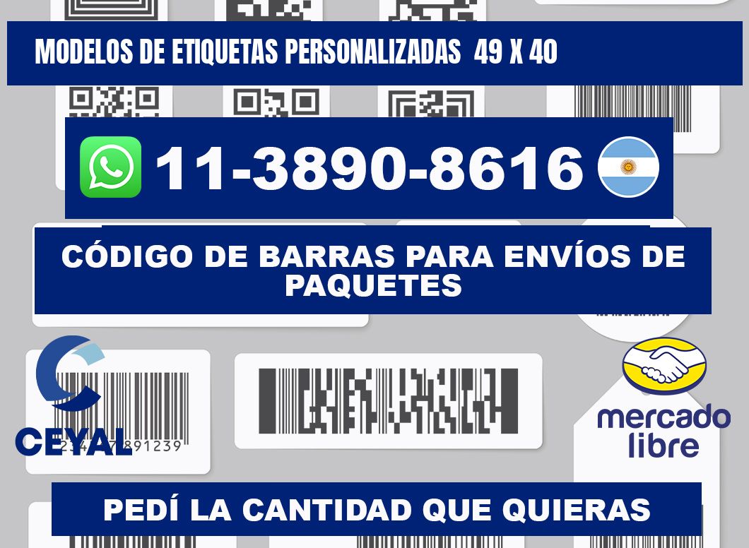 modelos de etiquetas personalizadas  49 x 40