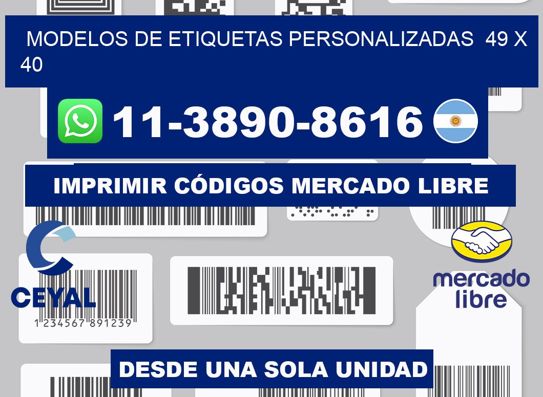 modelos de etiquetas personalizadas  49 x 40