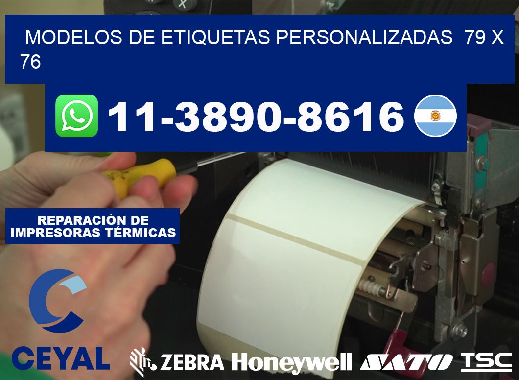 modelos de etiquetas personalizadas  79 x 76
