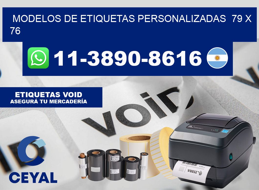 modelos de etiquetas personalizadas  79 x 76