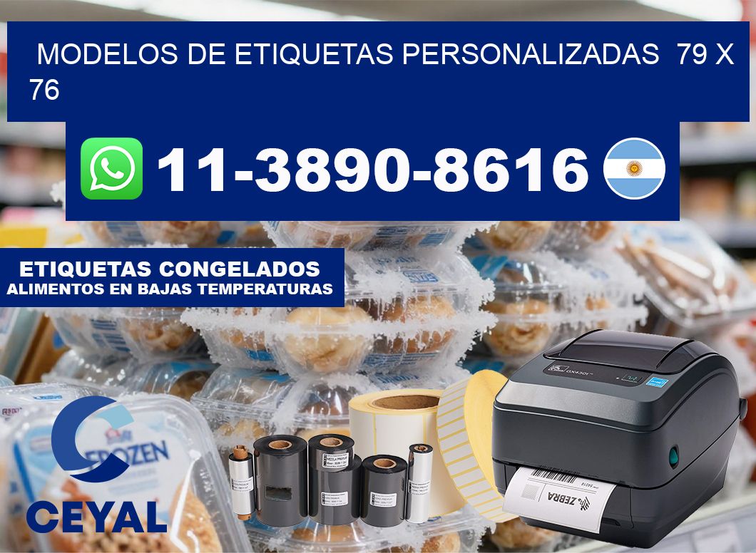 modelos de etiquetas personalizadas  79 x 76