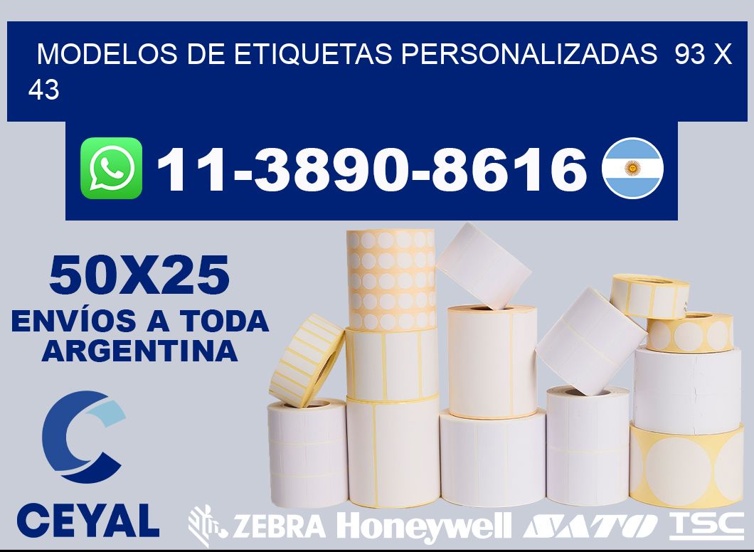 modelos de etiquetas personalizadas  93 x 43