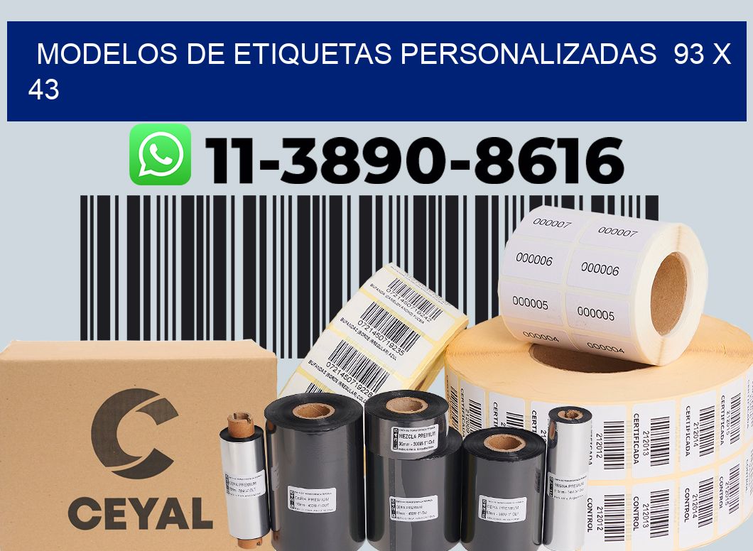 modelos de etiquetas personalizadas  93 x 43