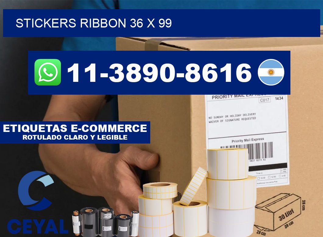 stickers ribbon 36 x 99