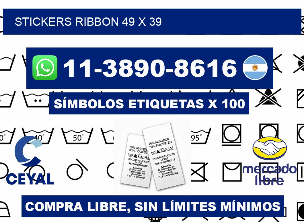 stickers ribbon 49 x 39