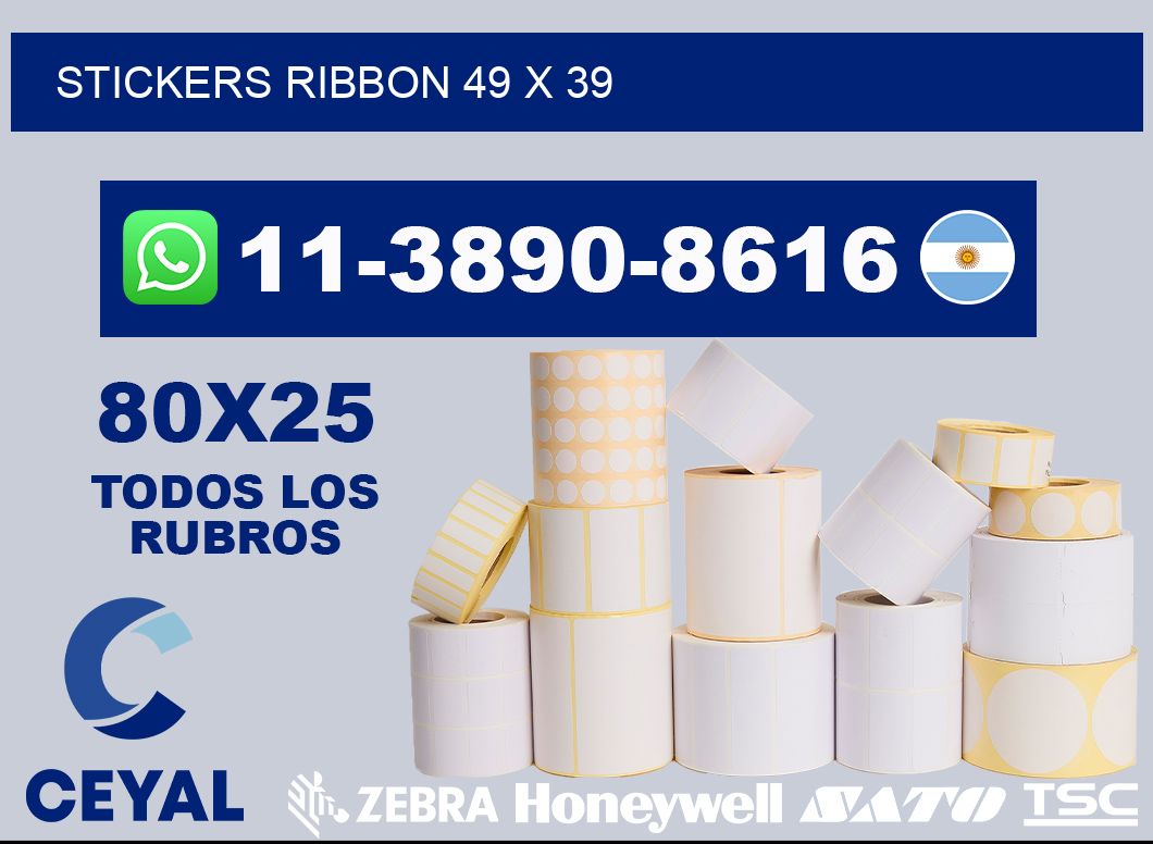 stickers ribbon 49 x 39