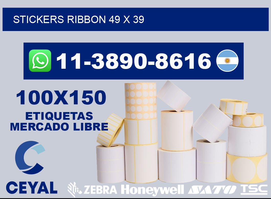 stickers ribbon 49 x 39
